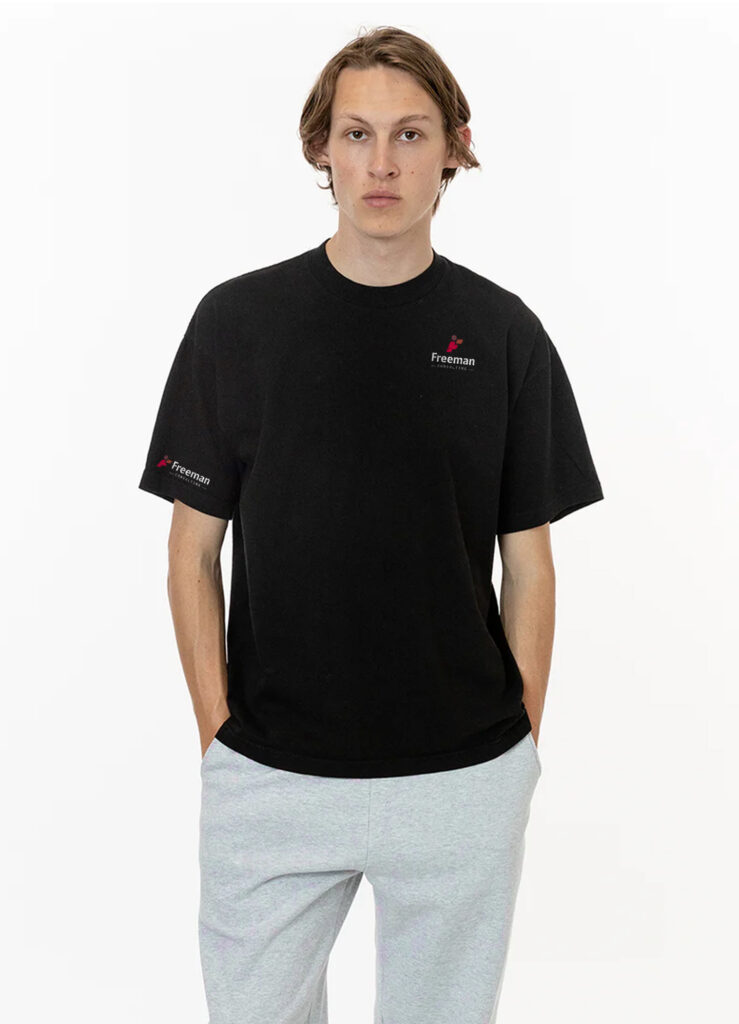 Red Logo Black shirt